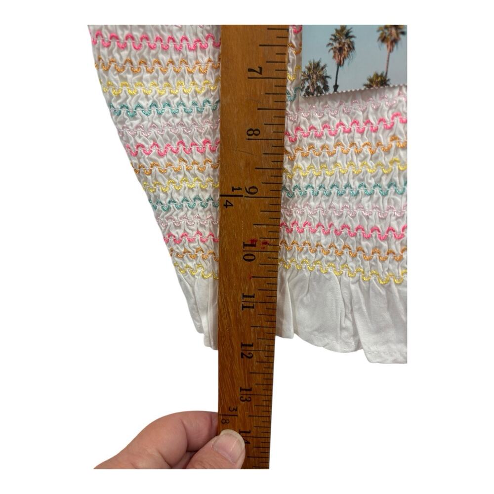 Cabana Crown Ivy Outfit Womens Medium Crop Top Skirt Pastel Striped 2 Pc Set - Picture 10 of 14